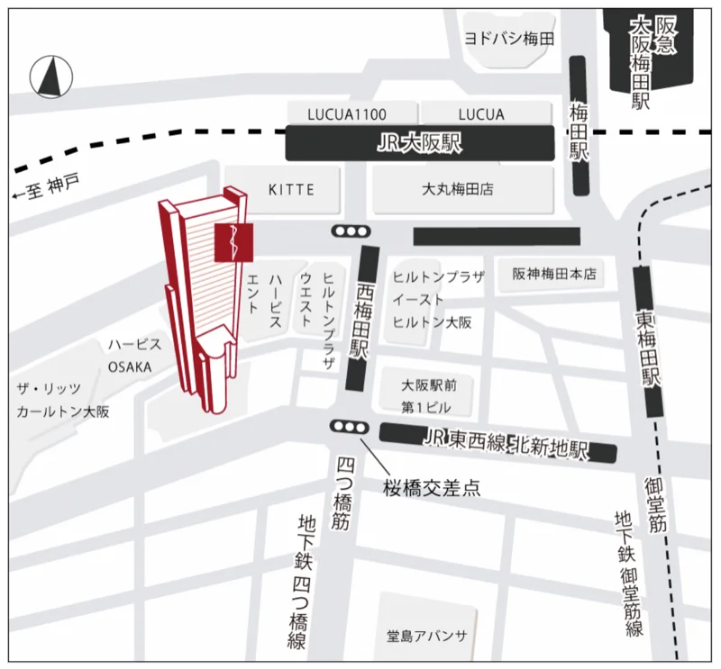 サンケイホールブリーゼ 地図